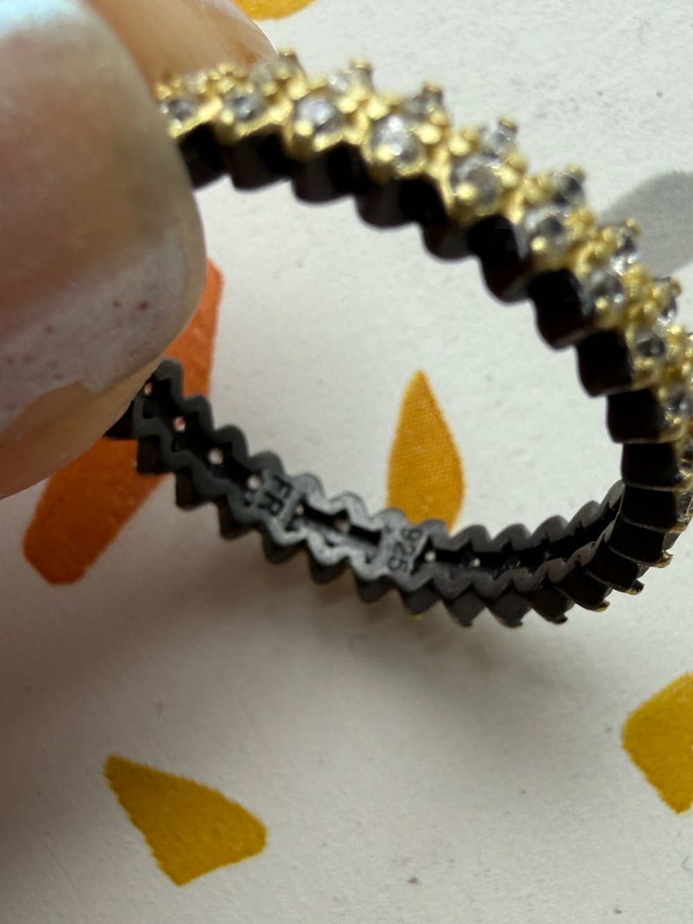 Freida Rothman Stacking Rings Sterling silver Size 6 new - Picture 5 of 5